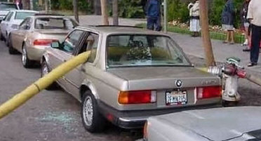 I will no longer park the BMW next to fire hydrants.